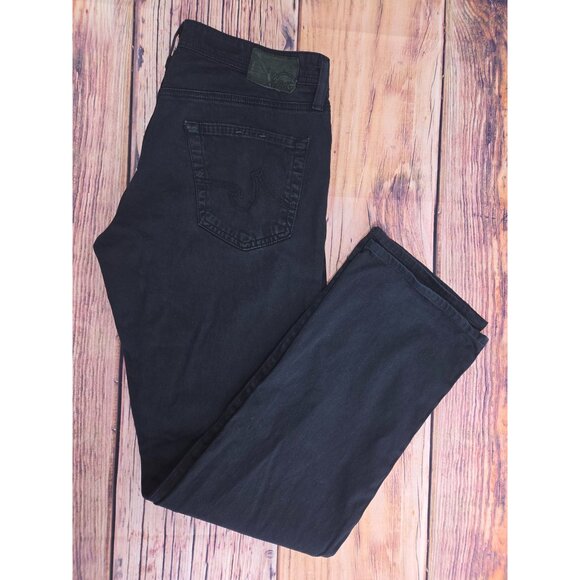 AG Adriano Goldschmeid Mens The Protégé Straight Pants 32X34 Sateen - Picture 3 of 9